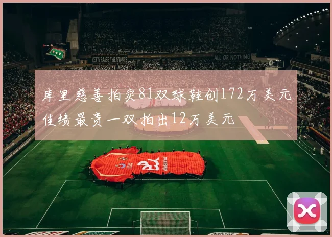 库里慈善拍卖81双球鞋创172万美元佳绩最贵一双拍出12万美元